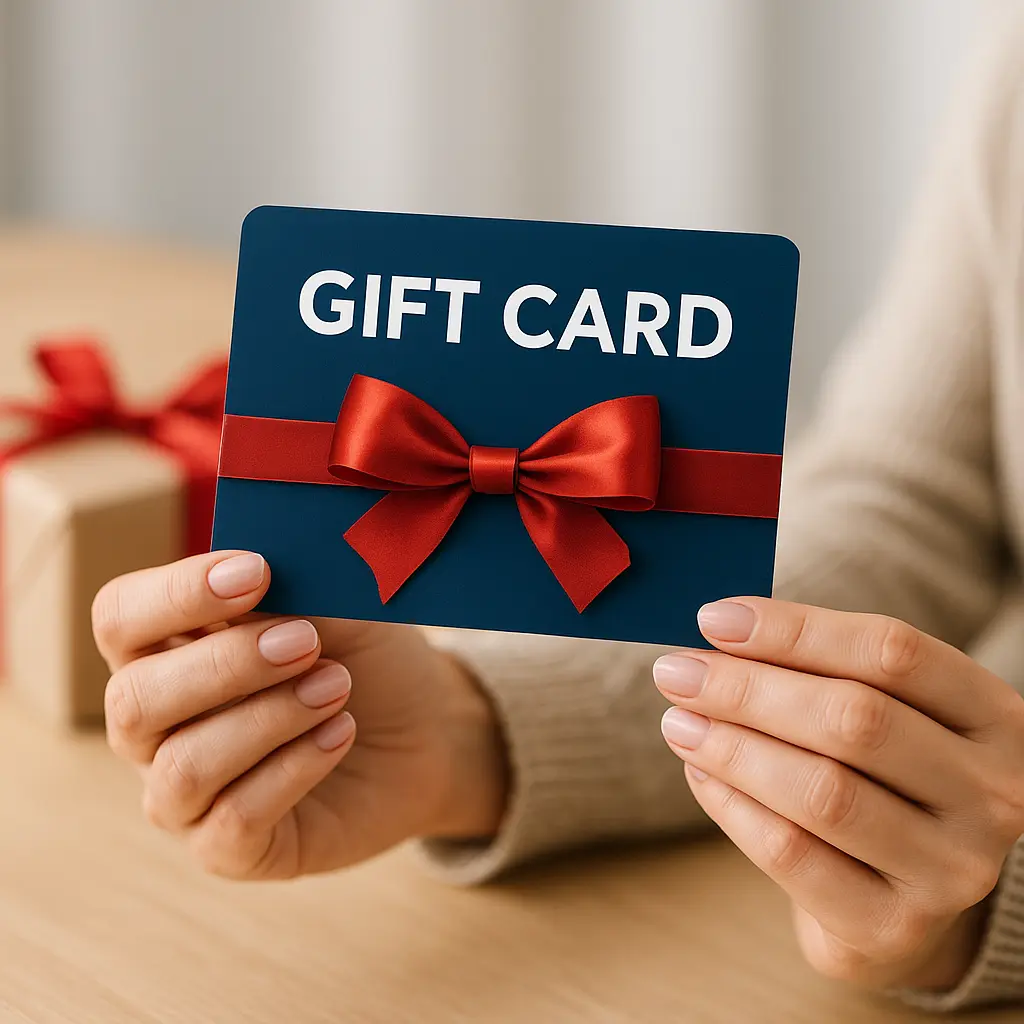 Best Cleaning Experience e-gift card shown on a phone and printable card